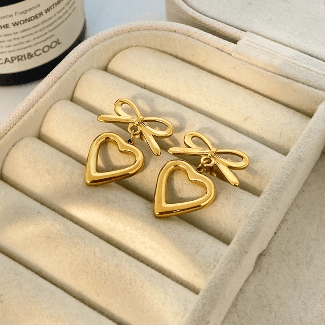 ES-272 – 18k Gold Plated Stainless Steel Tarnish Free Waterproof Female Jewellery