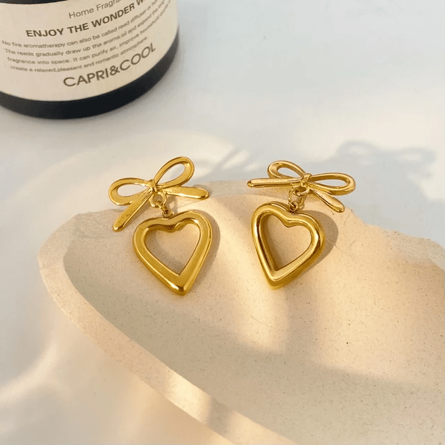 ES-272 – 18k Gold Plated Stainless Steel Tarnish Free Waterproof Female Jewellery