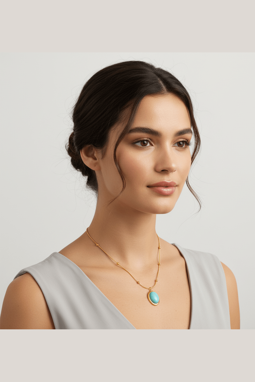 C-199 – 18k Gold Plated Stainless Steel Tarnish Free Waterproof Female Jewellery