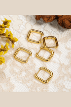 ES-278-18k Gold Plated Stainless Steel Tarnish Free Waterproof Female Earrings