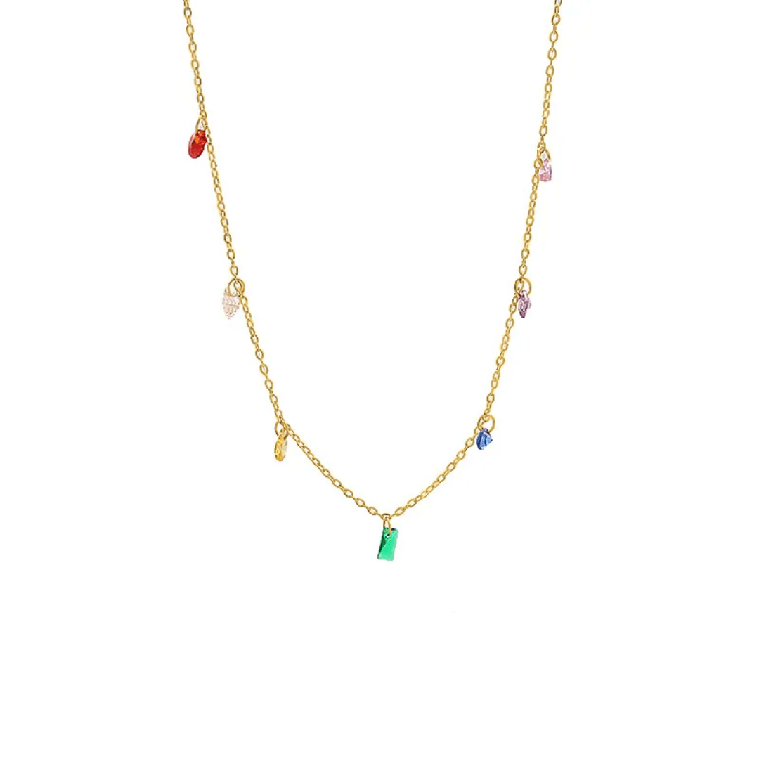 C-214 – 18k Gold Plated Stainless Steel Tarnish Free Waterproof Female Jewellery