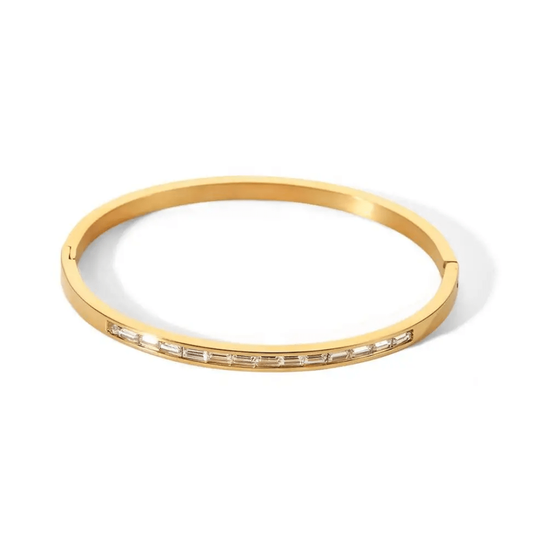 B-48 white – 18k Gold Plated Stainless Steel Tarnish Free Waterproof Female Jewellery
