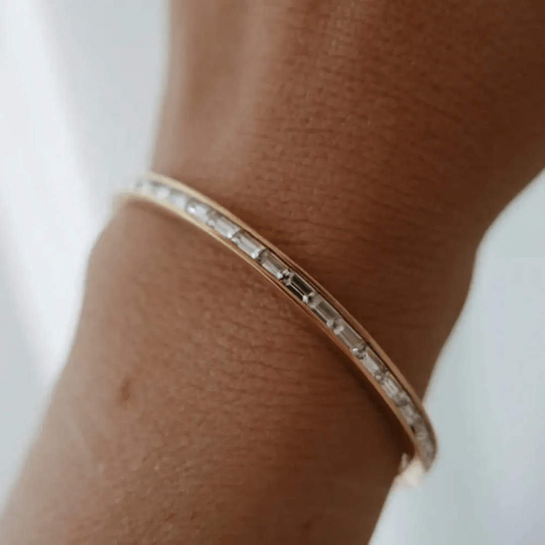 B-48 white – 18k Gold Plated Stainless Steel Tarnish Free Waterproof Female Jewellery