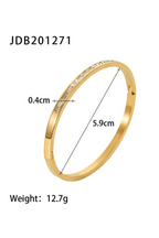 B-48 white – 18k Gold Plated Stainless Steel Tarnish Free Waterproof Female Jewellery