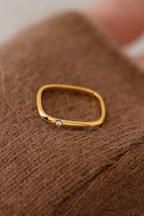 R-133 SIZE-6,8 AVAILABLE 18k Gold Plated Stainless Steel Tarnish Free Waterproof Female Jewellery