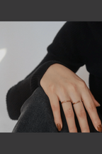 R-133 SIZE-6,8 AVAILABLE 18k Gold Plated Stainless Steel Tarnish Free Waterproof Female Jewellery