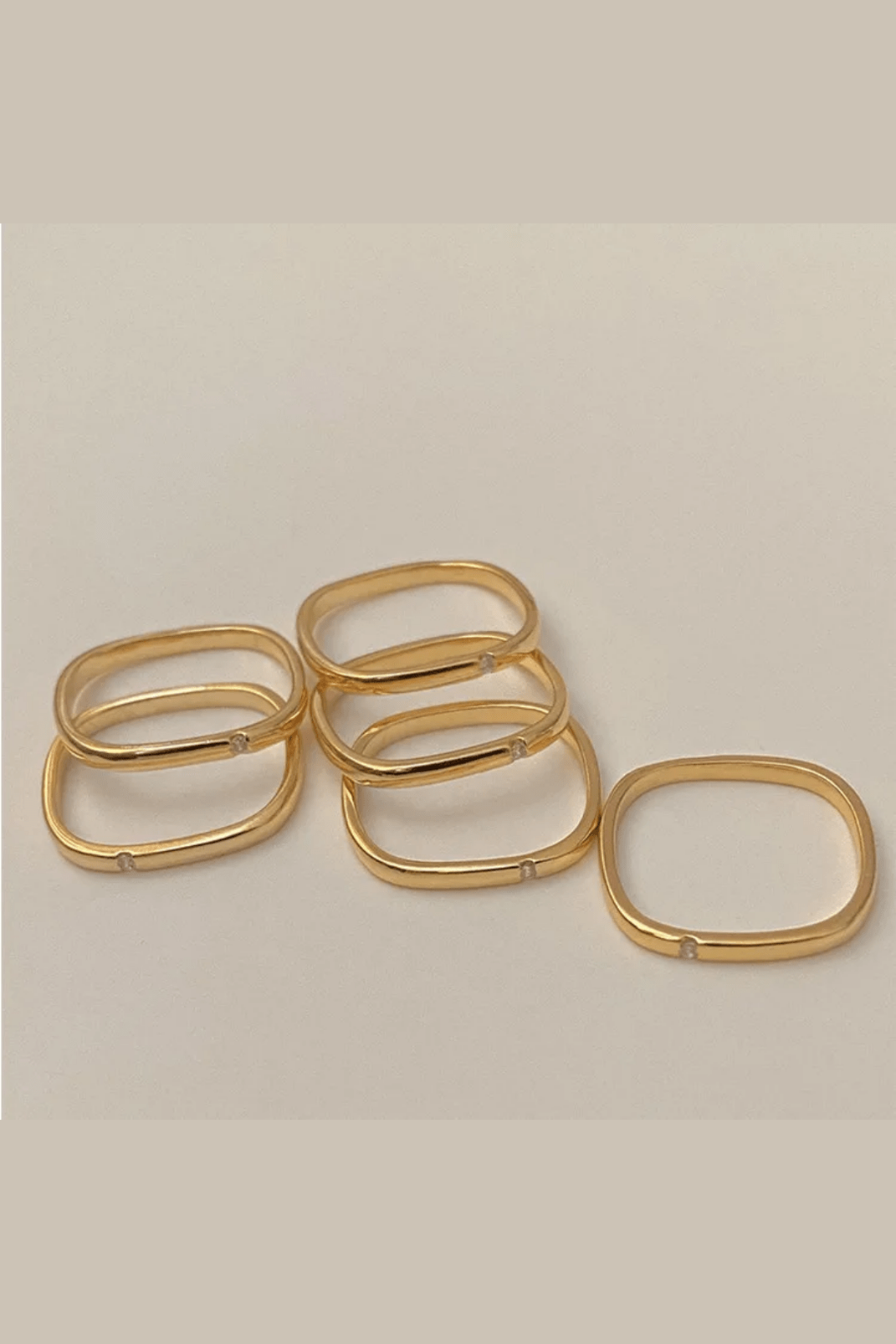 R-133 SIZE-6,8 AVAILABLE 18k Gold Plated Stainless Steel Tarnish Free Waterproof Female Jewellery