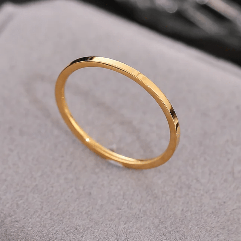 R-135 SIZE-6,7,8 AVAILABLE 18k Gold Plated Stainless Steel Tarnish Free Waterproof Female Jewellery