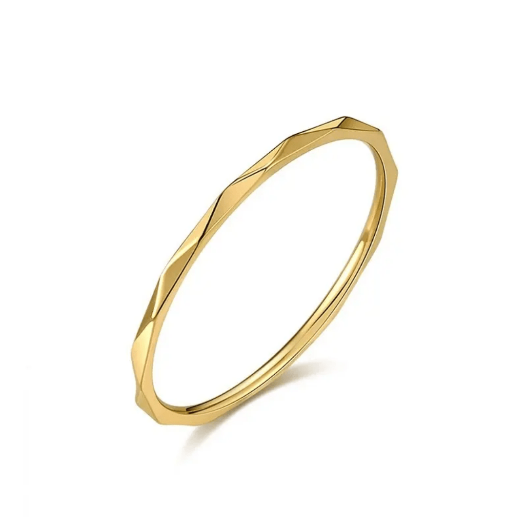 R-136 SIZE-6,7,8 AVAILABLE 18k Gold Plated Stainless Steel Tarnish Free Waterproof Female Jewellery
