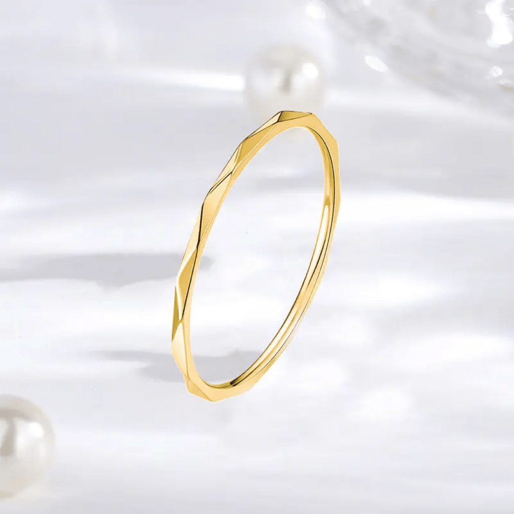 R-136 SIZE-6,7,8 AVAILABLE 18k Gold Plated Stainless Steel Tarnish Free Waterproof Female Jewellery