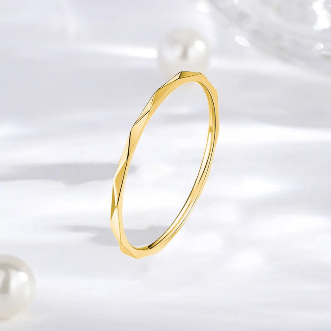 R-136 SIZE-6,7,8 AVAILABLE 18k Gold Plated Stainless Steel Tarnish Free Waterproof Female Jewellery