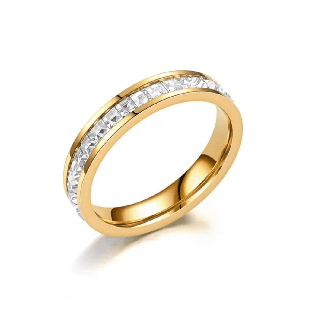 R-137 SIZE- 8 AVAILABLE 18k Gold Plated Stainless Steel Tarnish Free Waterproof Female Jewellery