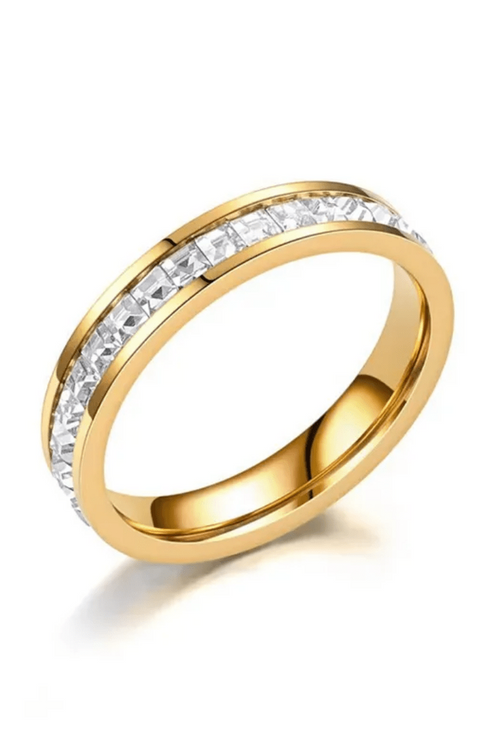 R-137 SIZE- 8 AVAILABLE 18k Gold Plated Stainless Steel Tarnish Free Waterproof Female Jewellery