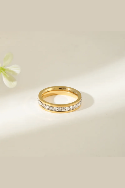 R-137 SIZE- 8 AVAILABLE 18k Gold Plated Stainless Steel Tarnish Free Waterproof Female Jewellery