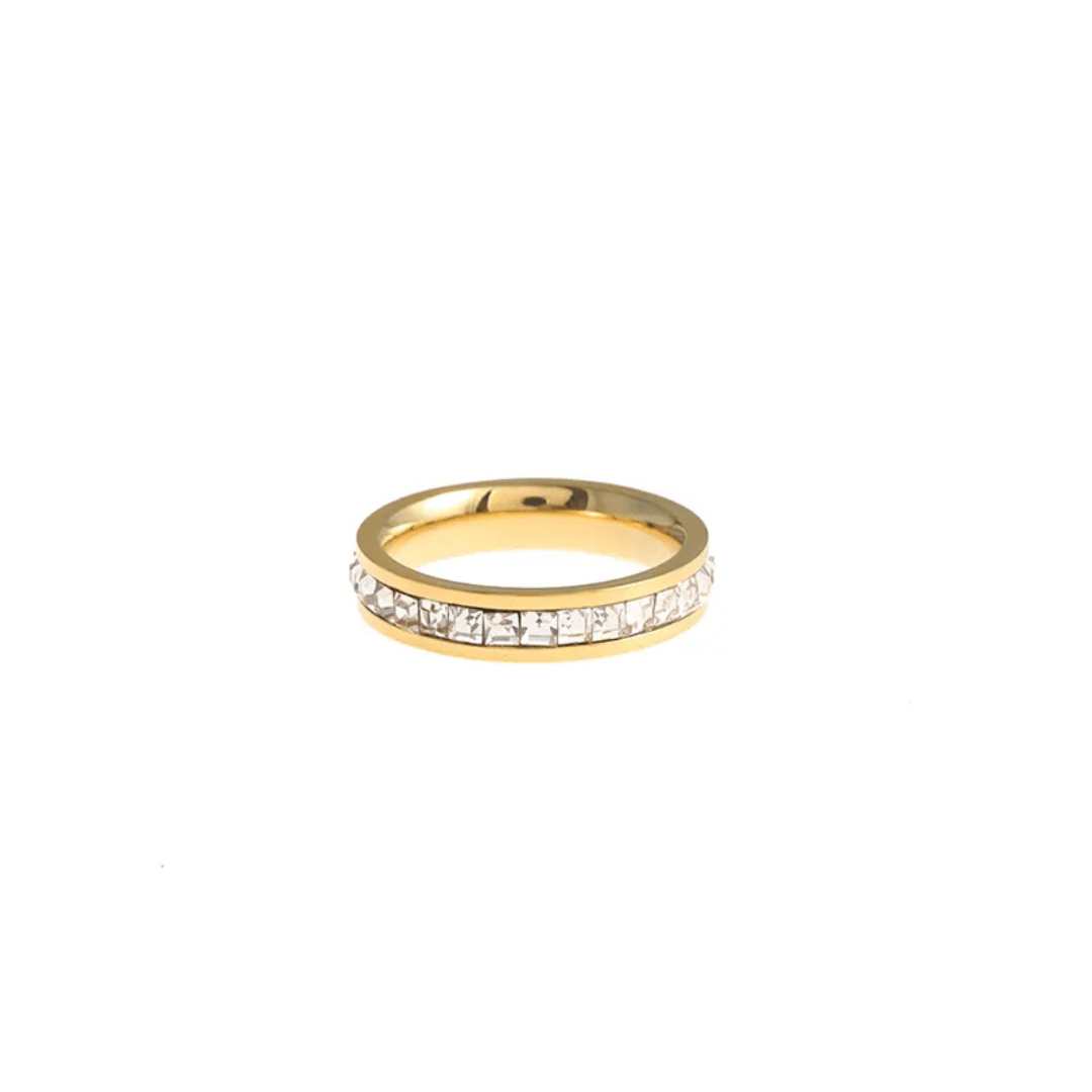 R-137 SIZE- 8 AVAILABLE 18k Gold Plated Stainless Steel Tarnish Free Waterproof Female Jewellery