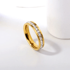 R-137 SIZE- 8 AVAILABLE 18k Gold Plated Stainless Steel Tarnish Free Waterproof Female Jewellery