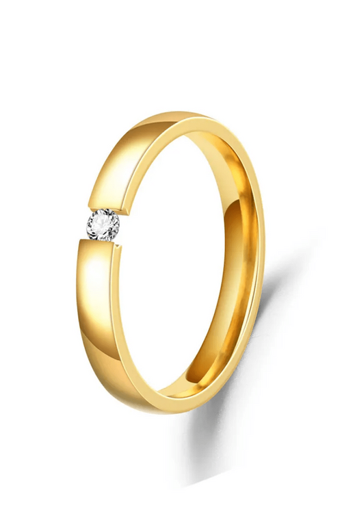 R-138 SIZE-7 AVAILABLE 18k Gold Plated Stainless Steel Tarnish Free Waterproof Female Jewellery