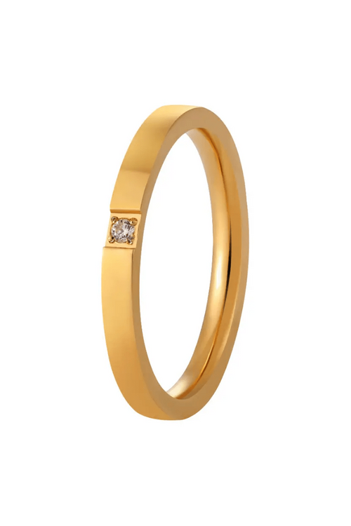 R-139 SIZE-6,7,8 AVAILABLE 18k Gold Plated Stainless Steel Tarnish Free Waterproof Female Jewellery Like