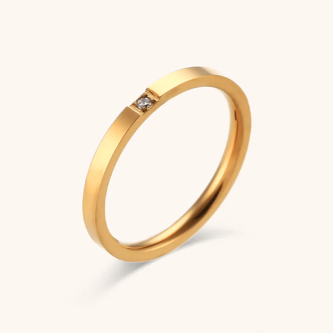 R-139 SIZE-6,7,8 AVAILABLE 18k Gold Plated Stainless Steel Tarnish Free Waterproof Female Jewellery Like
