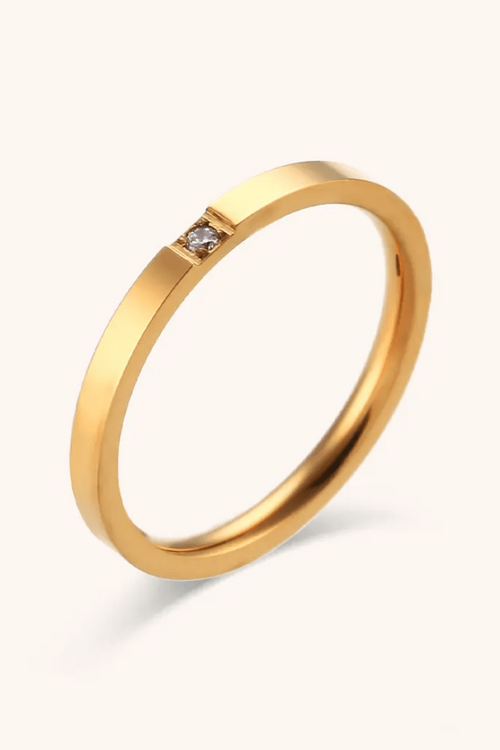 R-139 SIZE-6,7,8 AVAILABLE 18k Gold Plated Stainless Steel Tarnish Free Waterproof Female Jewellery Like