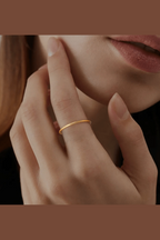 R-140 SIZE-6,7,8 AVAILABLE 18k Gold Plated Stainless Steel Tarnish Free Waterproof Female Jewellery