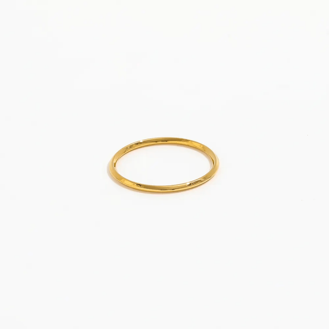 R-140 SIZE-6,7,8 AVAILABLE 18k Gold Plated Stainless Steel Tarnish Free Waterproof Female Jewellery