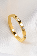 R-141 SIZE-6,7,8 AVAILABLE 18k Gold Plated Stainless Steel Tarnish Free Waterproof Female Jewellery