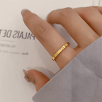 R-139 SIZE-6,7,8 AVAILABLE 18k Gold Plated Stainless Steel Tarnish Free Waterproof Female Jewellery Like