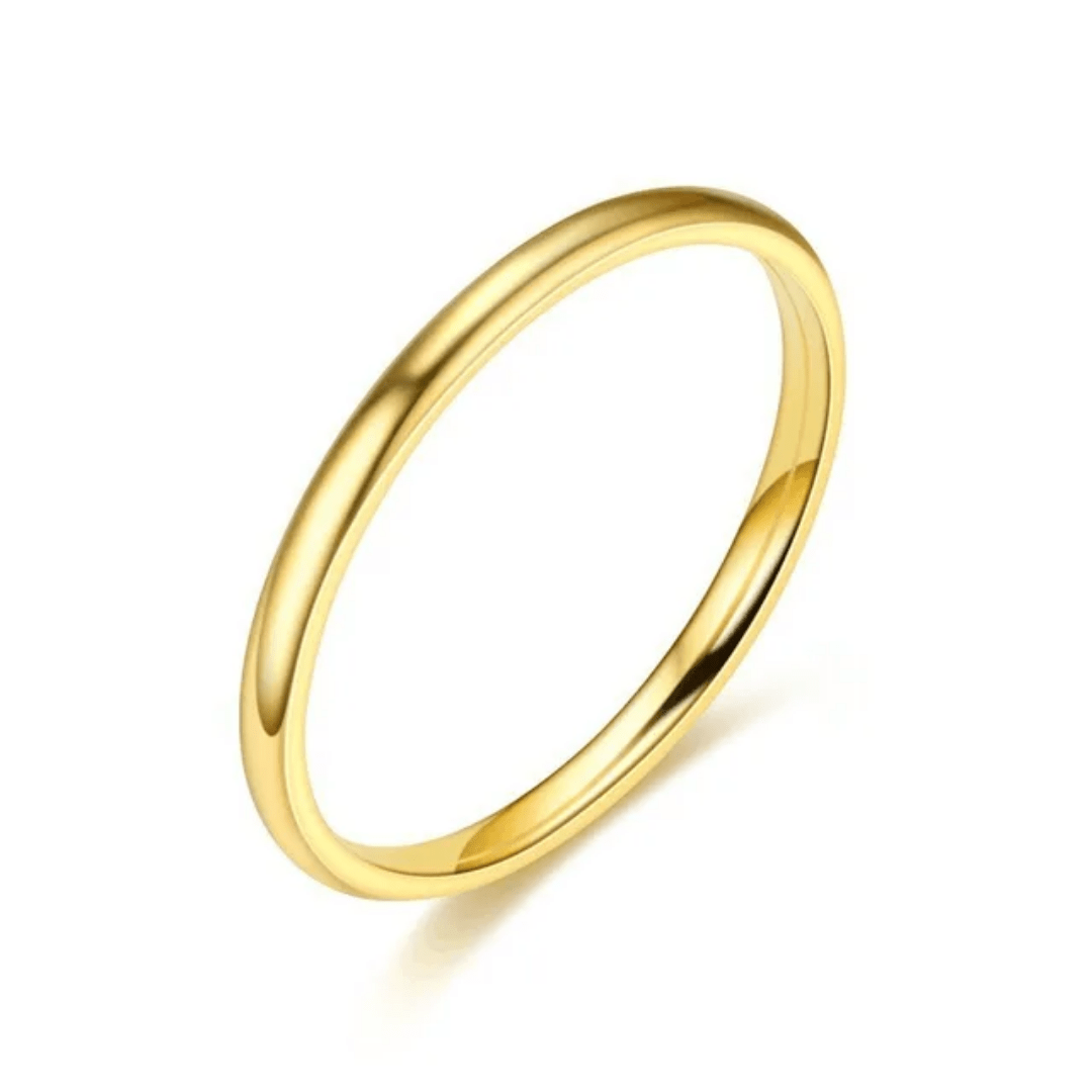 R-142 SIZE-6,7,8 AVAILABLE 18k Gold Plated Stainless Steel Tarnish Free Waterproof Female Jewellery