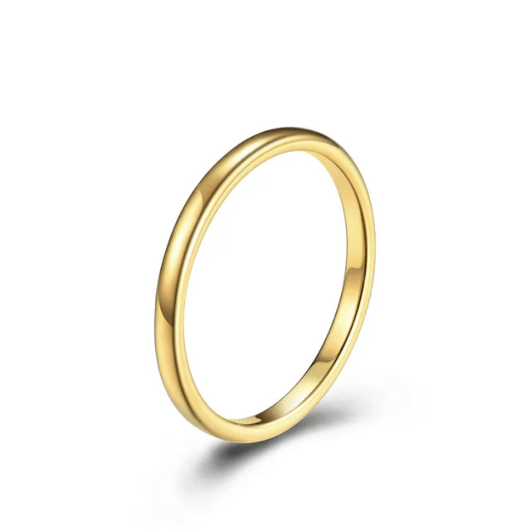 R-142 SIZE-6,7,8 AVAILABLE 18k Gold Plated Stainless Steel Tarnish Free Waterproof Female Jewellery