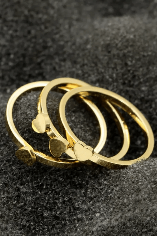 R-143 SIZE-6,7,8 AVAILABLE 18k Gold Plated Stainless Steel Tarnish Free Waterproof Female Jewellery