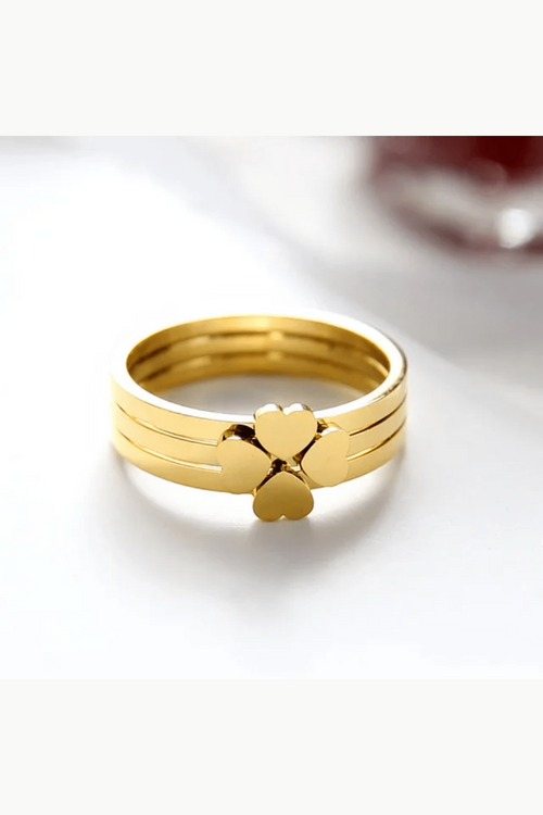 R-143 SIZE-6,7,8 AVAILABLE 18k Gold Plated Stainless Steel Tarnish Free Waterproof Female Jewellery