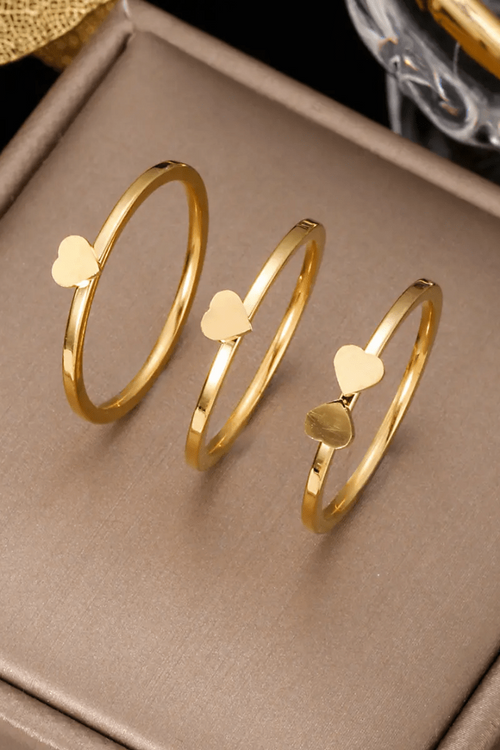 R-143 SIZE-6,7,8 AVAILABLE 18k Gold Plated Stainless Steel Tarnish Free Waterproof Female Jewellery