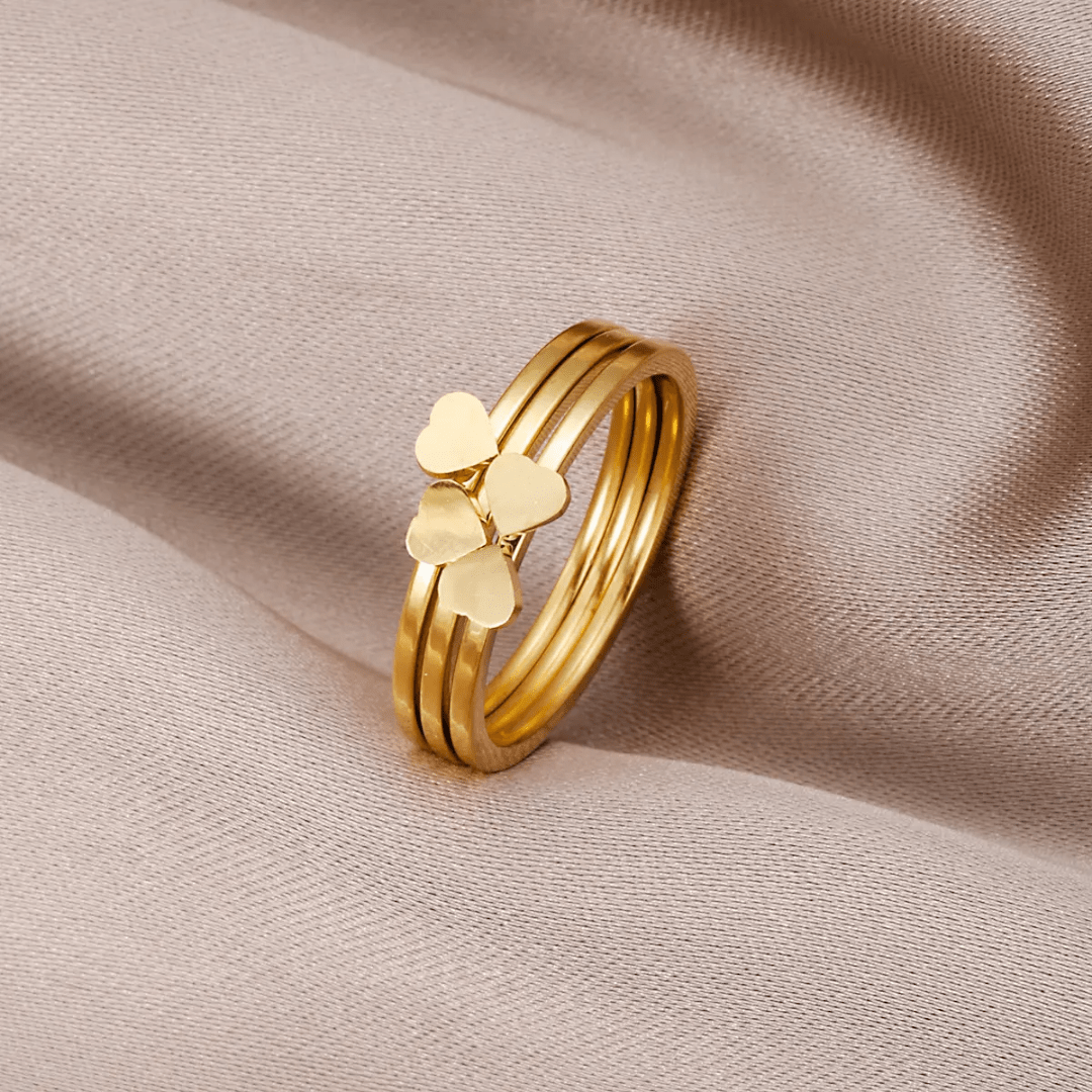 R-143 SIZE-6,7,8 AVAILABLE 18k Gold Plated Stainless Steel Tarnish Free Waterproof Female Jewellery