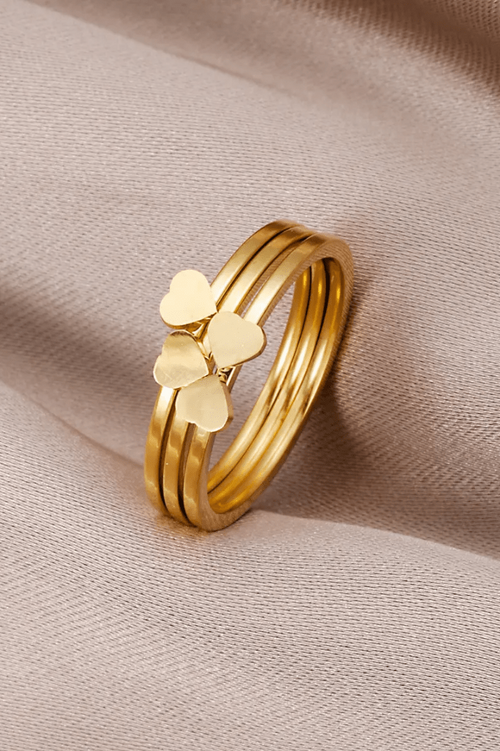 R-143 SIZE-6,7,8 AVAILABLE 18k Gold Plated Stainless Steel Tarnish Free Waterproof Female Jewellery