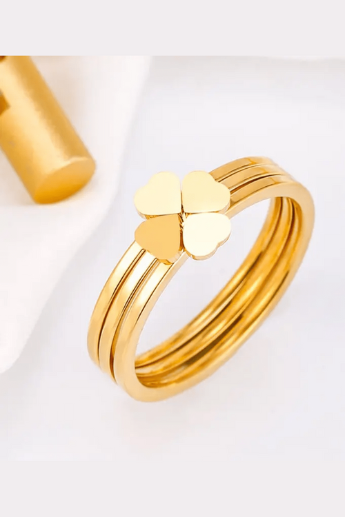 R-143 SIZE-6,7,8 AVAILABLE 18k Gold Plated Stainless Steel Tarnish Free Waterproof Female Jewellery