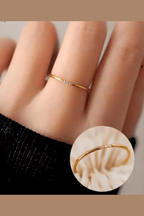 R-146 SIZE- 8 AVAILABLE 18k Gold Plated Stainless Steel Tarnish Free Waterproof Female Jewellery Copy