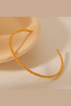 B-100 – 18k Gold Plated Stainless Steel Tarnish Free Waterproof Female bracelet