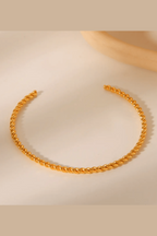 B-100 – 18k Gold Plated Stainless Steel Tarnish Free Waterproof Female bracelet