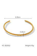 B-100 – 18k Gold Plated Stainless Steel Tarnish Free Waterproof Female bracelet