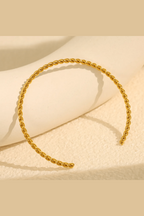 B-100 – 18k Gold Plated Stainless Steel Tarnish Free Waterproof Female bracelet