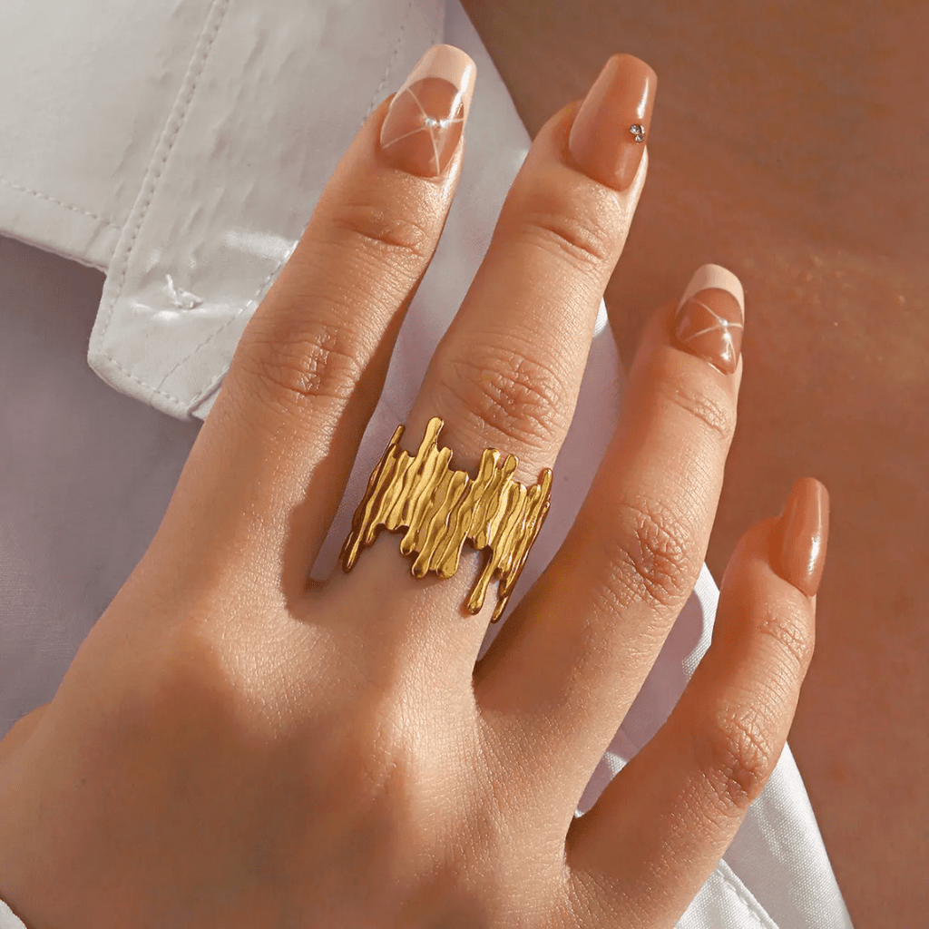 R-148 – 18k Gold Plated Stainless Steel Tarnish Free Waterproof Female Jewellery