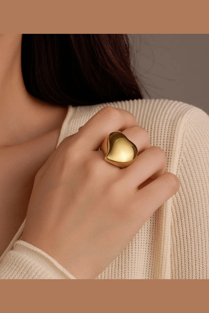 Sonika 18k Gold Plated ring