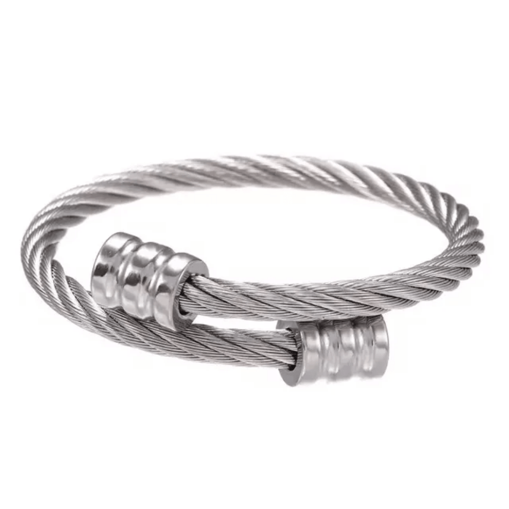 MB-3-SILVER-Stainless Steel Anti Tarnish Waterproof Male Jewellery