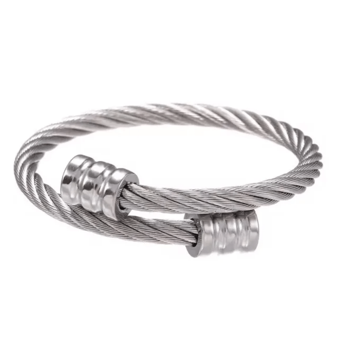 MB-3-SILVER-Stainless Steel Anti Tarnish Waterproof Male Jewellery