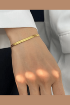 B-107-18k Gold Plated Stainless Steel Tarnish Free Waterproof Female Jewellery