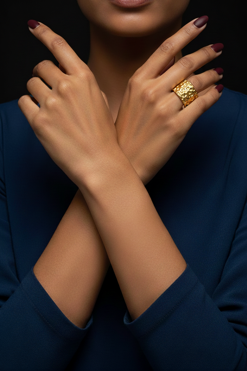 Ginza 18k Gold Plated ring