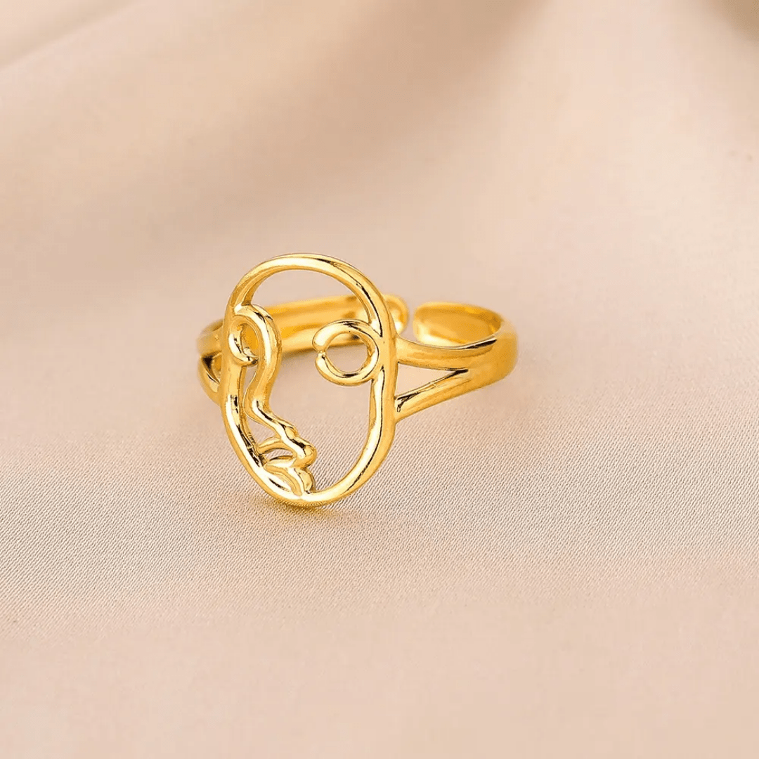 R-152– 18k Gold Plated Stainless Steel Tarnish Free Waterproof Female Jewellery