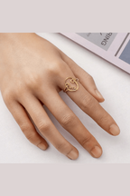 R-152– 18k Gold Plated Stainless Steel Tarnish Free Waterproof Female Jewellery