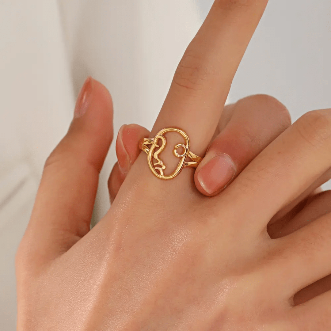 R-152– 18k Gold Plated Stainless Steel Tarnish Free Waterproof Female Jewellery